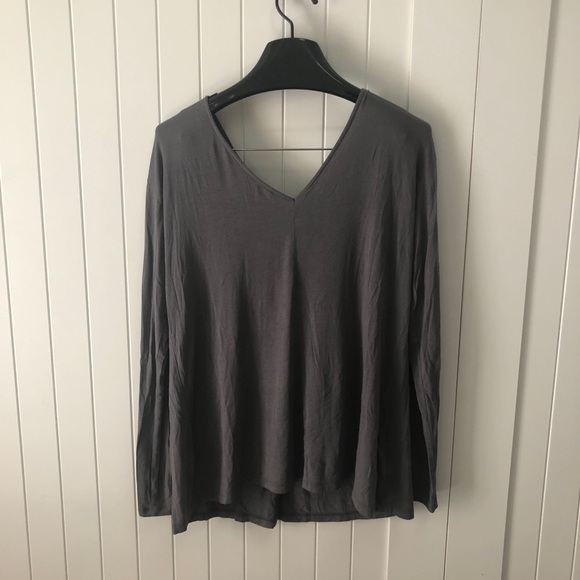 Lord & Taylor Deep V-Neck Top - Picture 2 of 3